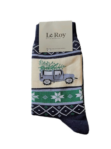 جوراب ساق بلند طرح دار