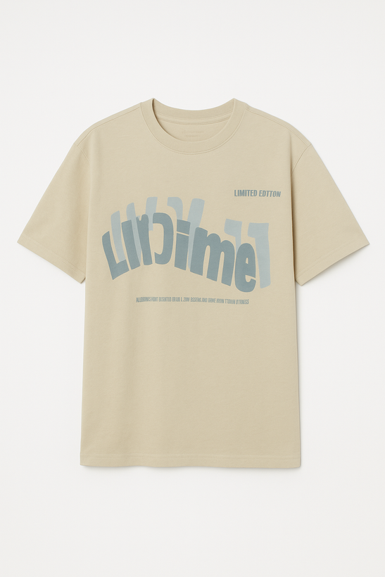 تیشرت مردانه رنگ کرم